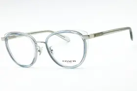 0hc5154 Coach Hc5154 9433 Eyeglasses Transparent Blue Silver Frame 52mm