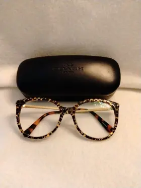 0hc6125 Coach Hc6125 5519 Spotty Tortoise Sig C Outside Womens Eyeglasses