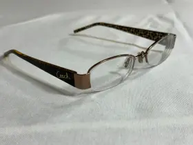 52-17-135 Coach 34-55-014 Womens Clear Metal Optical Eyewear Lyric 241 Tan Frames Only