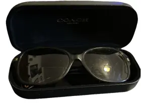522713 Coach Full Rim Oversize Eyeglasses Tortoise Hc 8105 L082 Amber 58 16 135