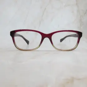 51-16-135 Coach 6089-5484 Eyeglasses Frame Hc Womens Red Full Rim Rectangular