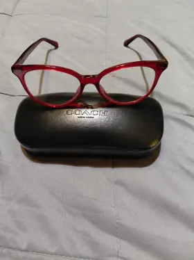 6138u Coach Authentic Hc 5557 Transparent Burgundy Eyeglasses 52mm 16 140