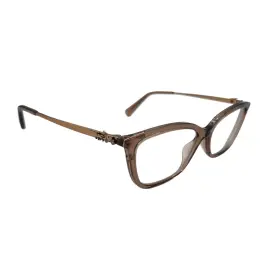 Hc6146u Coach 6146u Eyeglasses 5561 Transparent Brown Butterfly Eye Frame 53 16 140