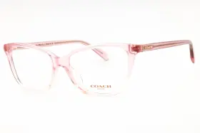 Hc6206u Coach 6206u 5738 Eyeglasses Transparent Pink Yellow Frame 52mm
