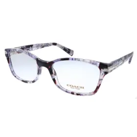 5548 Coach 725125356091 New Hc 6065 Purple Tortoise Plastic Rectangle Eyeglasses 51mm