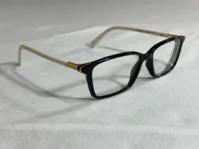 Coach 725125948456 Eyesglasses Frames- Hc6077-5340-black/ivory-53-15-135 Frames Only