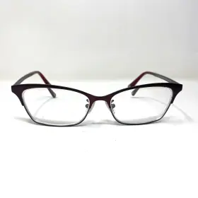 53-15-140 Coach 9141 Terri Hc 5041 Satin Burgundy Dark Silver Eyeglasses 167m