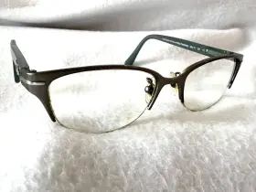 5058 Coach 9194 Hc Jackie Satin Dark Silver Milky Chambray Eyeglasses Frame Blue