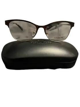 5111 Coach 9347 Eyeglasses Hc Shiny Light Gold Cat Eye Metal Frame 53 17 140