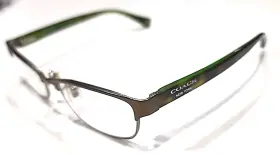 Hc5033 Coach 9128 Brown Metal Green Rectangle Eyeglasses Frame 53-16 135