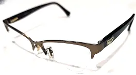 Hc5066 Coach 9231 Gold Metal Tortoise Oval Half Rim Eyeglasses Frame 53-16 135