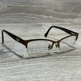 Hc5066t Coach Eyeglasses Frames Optical 53-16 135 Satin Brown Dark Tortoise 9155