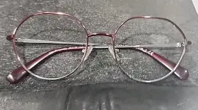 Hc5106 Coach 9341 Red Silver Metal Fade Eyeglasses 52-18 140