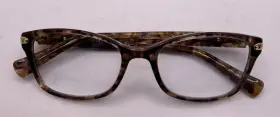 Hc60655287 Coach Frames Only Eyeglasses Hc 6065 5287 Confetti Light Brown 51-17-135