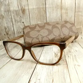 50-17-135 Coach Hc6072 Light Brown Glitter Eyeglasses Frames With Case - 5328