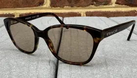 52-16-140 Coach Hc6103t New York 5120 Dark Brown Tortoise Eyeglasses Frames Only
