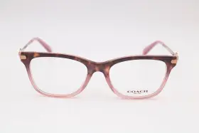 51-17-140 Coach Hc6176 5650 Rose Tortoise Square Eyeglasses Frames