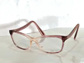 Coach Hc6181 Eyeglasses Frames 5656 Transparent Pink Ombre Cat Eye 54-17-140