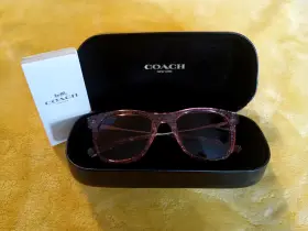 5586m6 Coach L1135 Authentic Sunglasses Pink Logo Hc 8290 Transparent