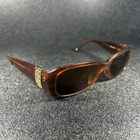 S829 Coach Bronwen Amber Horn Brown Womens Oval Eyeglasses Sunglasses 125 Mm