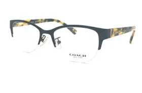 T9253 Coach New Hc 5078 Satin Black/honey Mosaic Authentic Eyeglasses 50 - 18