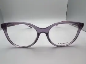 6236u Coach Ww898 New York 5824 Transparent Amethyst 55/18 145 Women S Frames