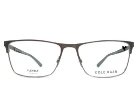 56-17-145 Cole Haan Ch4055 Eyeglasses Frame 033 Gunmetal Gray Rectangle Full Rim