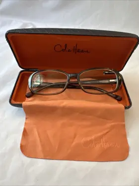 Ch956 Cole Haan Eyeglass Frames Comes With Case And Cleaning Cloth 52 15 135mm