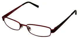 Converse 751286139600 Ophthalmic Eyeglass Mens Red Rectangle Metal Soundtrack. 51mm