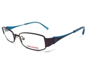 47-17-130 Converse 751286244779 Kids Eyeglasses Frames K002 Purple Blue Rectangular Full Rim