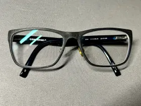 55-17-145 Converse A223 Missing Nose Bump Eyeglasses Black/blue Frame Only