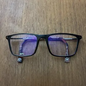 A227 Converse Eyeglasses Frames Black And Inner Red Temple Unisex 52 17 140