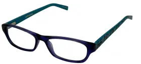 K007 Converse Ophthalmic Big Kids Rectangle Purple Plastic Eyewear Frame K007. 49mm