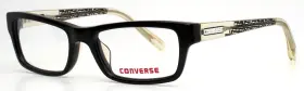 47-16-130 Converse K013 Black Boys Kids Rectangle Full Rim Eyeglasses B 28
