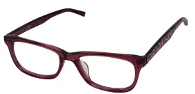 Q400 Converse Unisex Purple Ophthalmic Soft Rectangle Plastic Frame Q400. 52mm