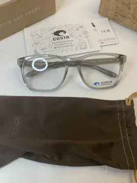 06a2004 Costa Del Mar New Smoke Crystal Frames Authentic Eyeglasses 140mm