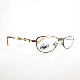 Crayola Cr129-brn Cr129 Brn Brown Oval Full Rim Kids Eyeglasses Frame 45-16-140 Mm