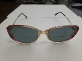 52-16-135 Crystal Zy58 Gloria Vanderbilt Vintage Eyeglasses 746 Red Frames Only A11