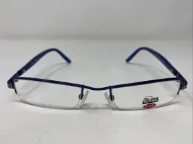 Csc Mystique 4701 N Blue 50-19-135 Navy Metal Half Rim Eyeglasses Frame Ig82
