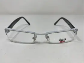49-19-135 Csc Mystique 4703 White Metal Half Rim Eyeglasses Frame Yz50