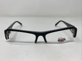 53-17-135 Csc Mystique 4709 Ebony Black Plastic Half Rim Eyeglasses Frame 6880