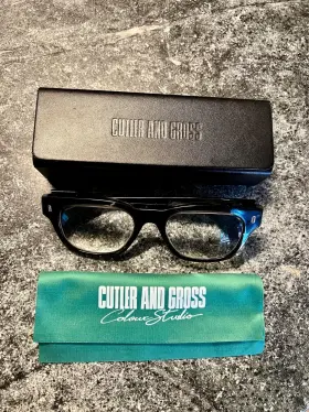 9772-04 Cutler And Gross 53mm Green Smoke Acetate Glasses Eyewear Frames Vintage