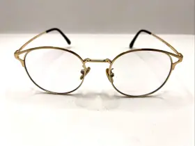 49-20-143 Cyxus Eyeglasses 8092 To6 Designer Frames Only Gold