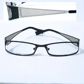 47-17-140 Daniel Hechter Eyeglasses Frames Black Silver Metal #8200