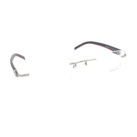 Dm-440 Daniel Martin De Paris Silver Black Rimless Eyeglasses Frames 53-18 135
