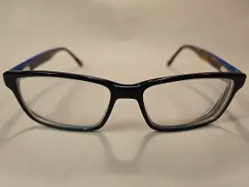 51-15-138 David Benjamin Db-186 Europa Eyeglasses Black / Tortoise Blue Accents