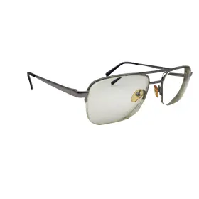 Dn143 Denim Eyewear Dn 143 X93 Gun Metal Half Rim Aviator Eyeglasses Frame Only