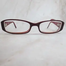 53-17-135 Dereon Doc300 Eyeglasses Frame 615 Womens Ruby Rectangular Full Rim