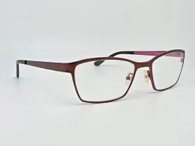 Dereon Dov523 210 Semi Matte Brown On Plum Cat Eye Eyeglasses Frame 54-19-140