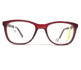 53-20-140 Dereon Dov526 611 Eyeglasses Frames Clear Red Gold Studded Square